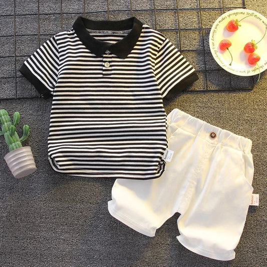 Children Clothing mother Kids Clothes Children's Sets Boys T-shirt Shorts Summer Cotton Short sleeve fashion Suit 2PCS